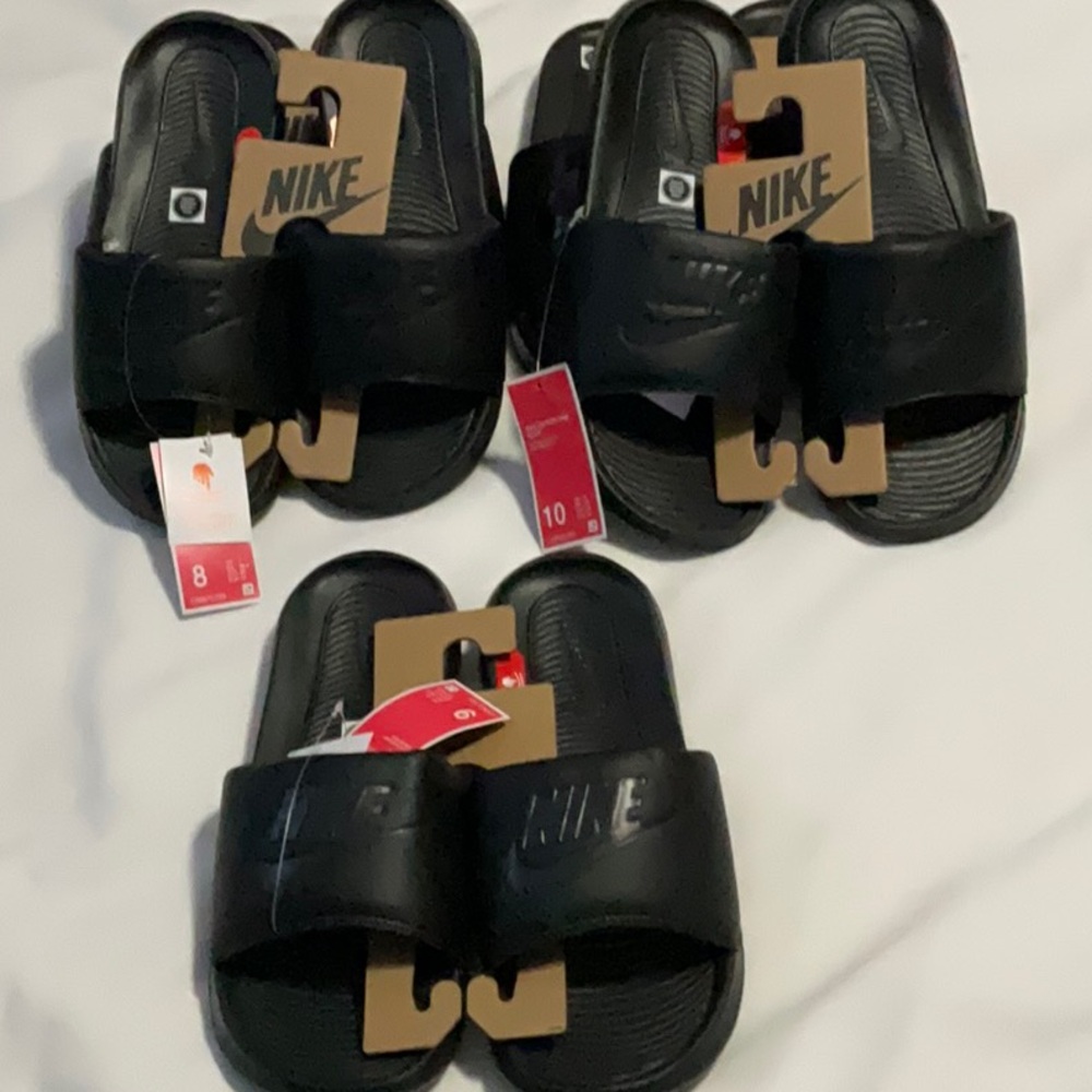 Nike Victori One Black Slide Sandals